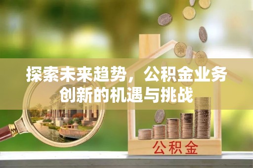 融安探索未来趋势，公积金业务创新的机遇与挑战
