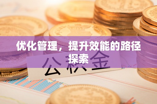 融安优化管理，提升效能的路径探索