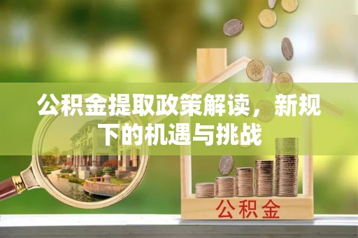 融安公积金提取政策解读，新规下的机遇与挑战