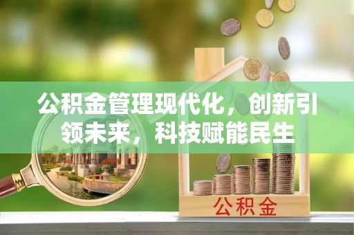 融安公积金管理现代化，创新引领未来，科技赋能民生